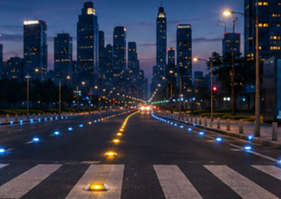 Tachas Solares Viales: Iluminación Inteligente y Sostenible para Carreteras Urbanas